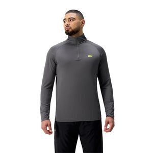 Canterbury Mens Tempo+ Quarter Zip Training Top / Charcoal